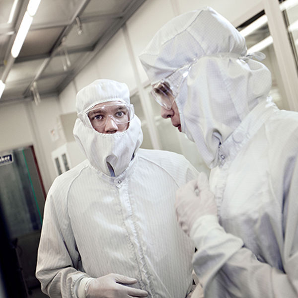 Two man with protective gear