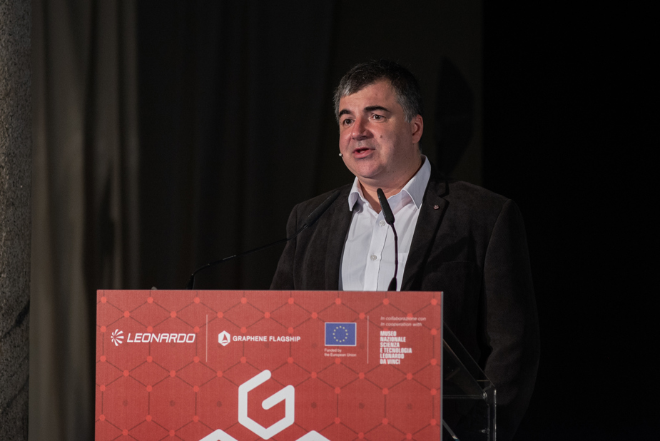 Konstantin Novoselov graphene discoverer and Nobel laureate speaks at the Graphene Flagship's 2018 Marketplace event