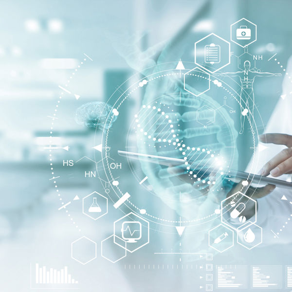 Doctor with a tablet.