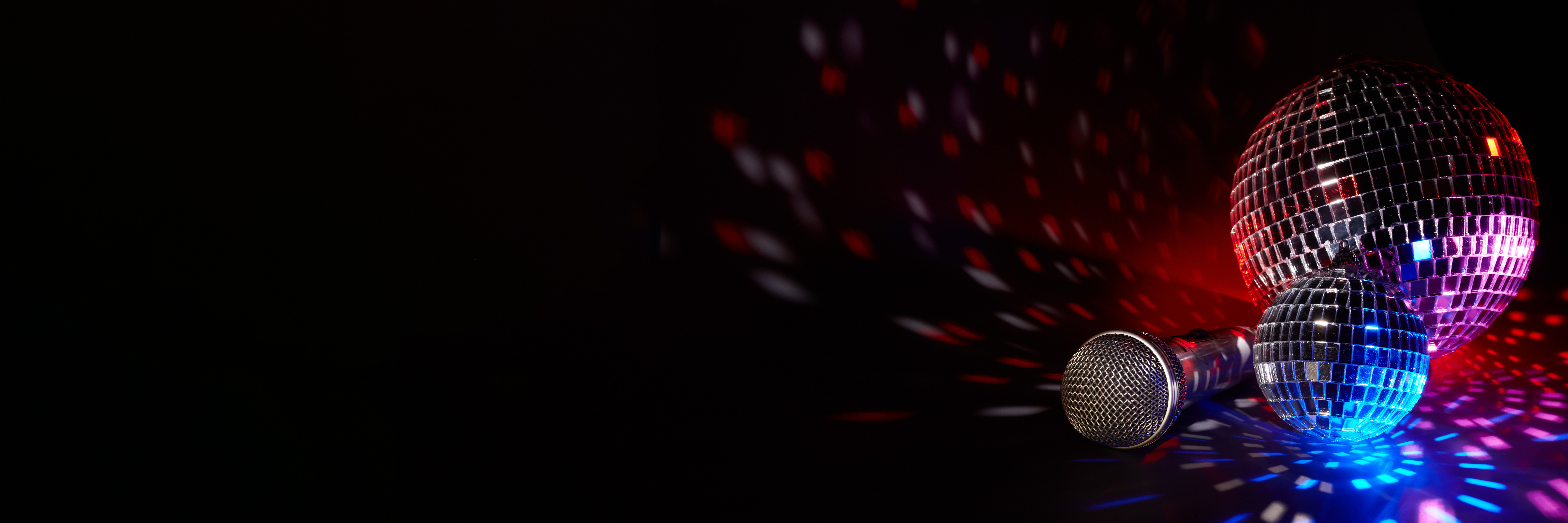 disco balls with mic