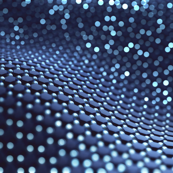 Graphene Wave Background Blue
