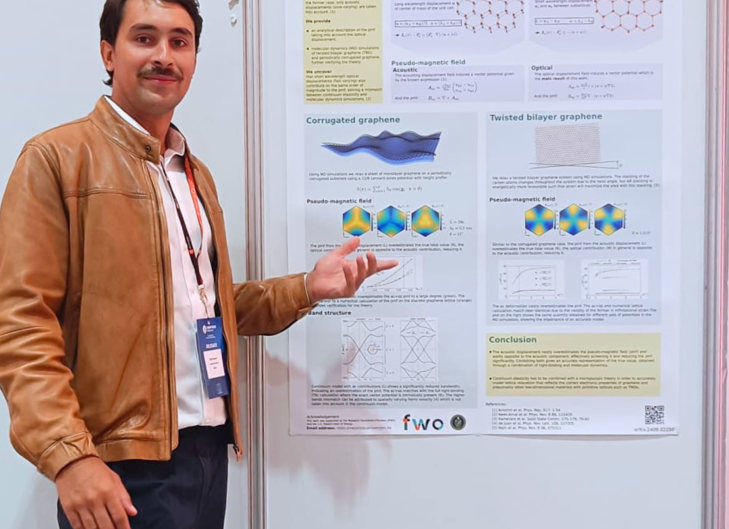 Robin Smeyers Poster Winner in Fundamentals Graphene Week 2024
